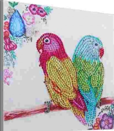 Diamond painting  - Parrot 19x19 cm