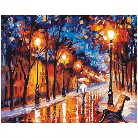 Paint by numbers - Walking in the snow 40x50cm