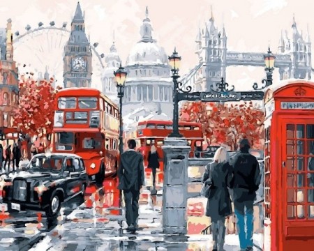 Paint By Numbers - London City (1) 40x50cm