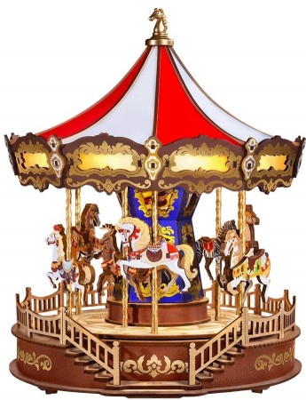 Classic Carousel - Spilledåse m/ lys - Byggesett