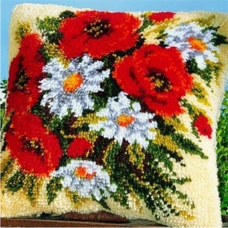 Ryepute - Blomster 43x43cm