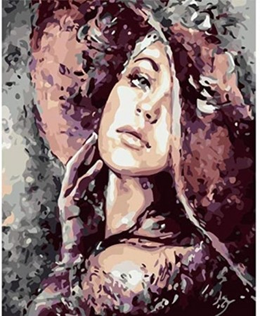 Paint By Numbers - Kvinne portrett 40x50cm (pt)