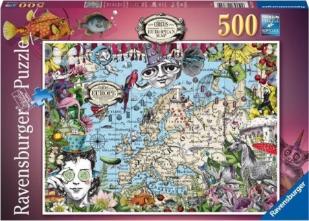 Ravensburger puslespill - European map 500