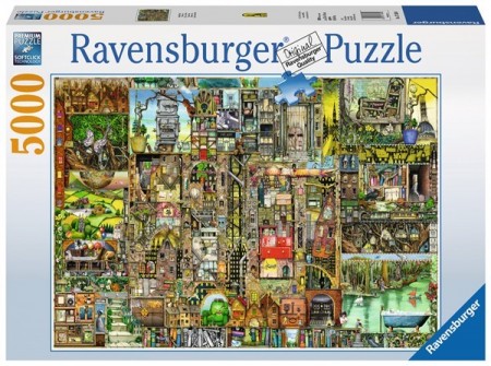 Ravensburger puslespill - Bizarre town 5000