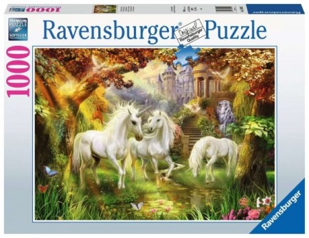 Ravensburger puslespill - Unicorns in the Forest 1000