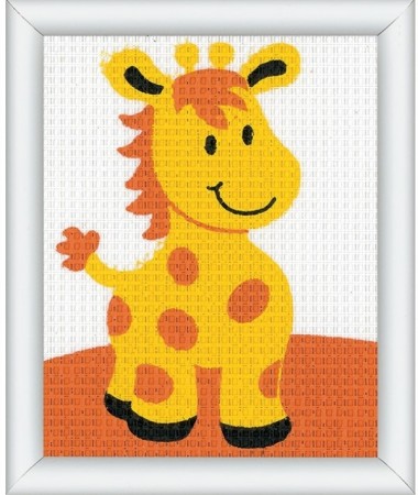 Broderi pakke fra Vervaco - Søt giraff 12,5x16 cm