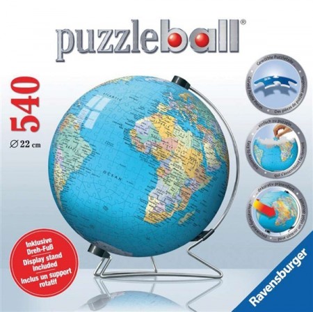 3D Puslespill - Globus med fot 540