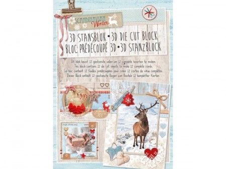 Studiolight 3D Die Cut Block – Scandinavian Winter