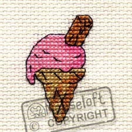 Mini korssting - Pink ice cream