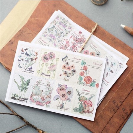 24 stk Stamp Sticker - Scrapbooking