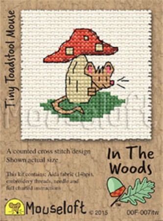 Mini korssting - Tiny Toadstool Mouse