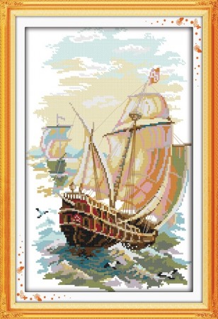 Korssting pakke - The sails 29x43cm