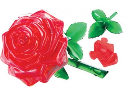 3D rose puslespill med 44 brikker