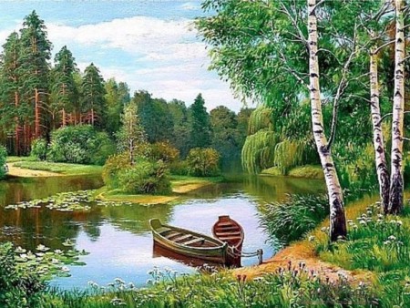 Diamond Painting - Natur landskap 40x50cm