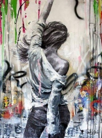 Paint By Numbers - Graffiti girl 40x50cm