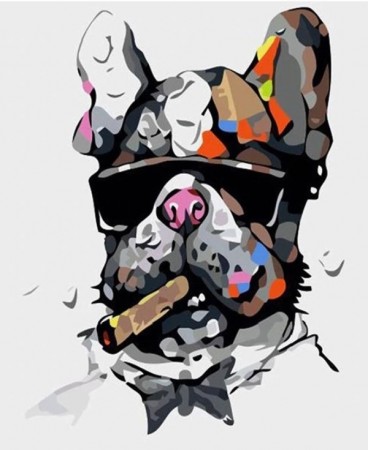Paint By Numbers - Mafia Dog 40x50cm