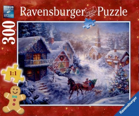 Ravensburger puslespill - Through the snow 300