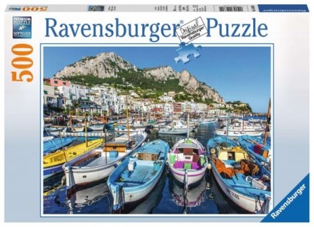 Ravensburger puslespill - Fargeglad havn 500