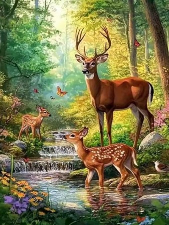 Diamond painting - Familie 40x50cm