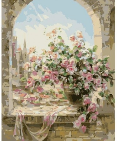 Paint by numbers - Castle vase 40x50cm