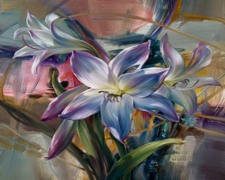 Paint By Numbers - Lilla lilje 40x50cm
