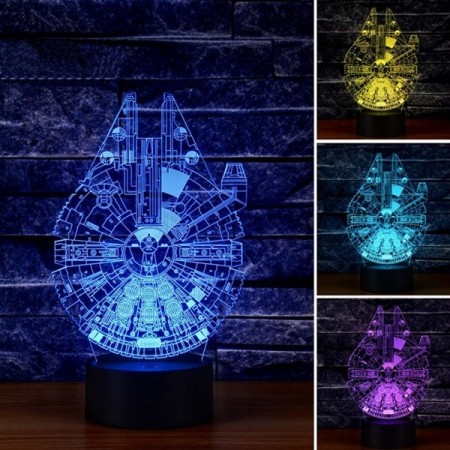 Falcon nattlampe med 3D effekt