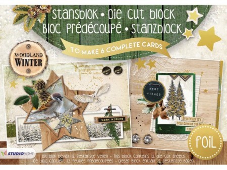 Studiolight 3D Die Cut Block A5 – Woodland Winter