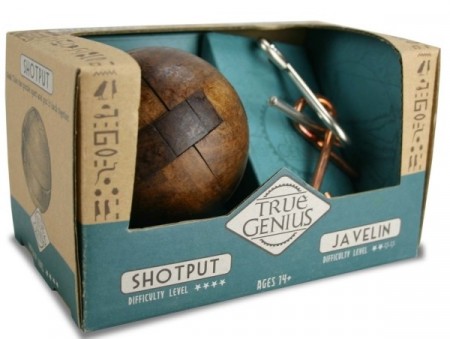 Hjernetrim sett med 2 store tankenøtter - Shotput & Javelin