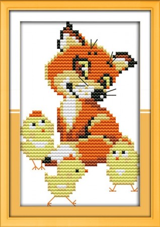Korsstingpakke - Leter etter mamma 13x20cm (Påtegnet)