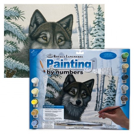 Mal etter nummer - Snow wolf