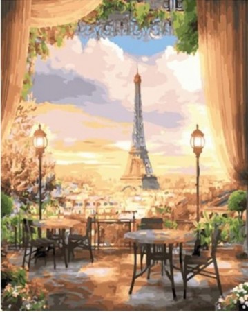 Paint By Numbers - Utsikt i Paris