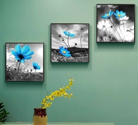 Diamond painting - Blomster 3x40x40 cm