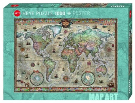 Heye puslespill - Retro World 1000