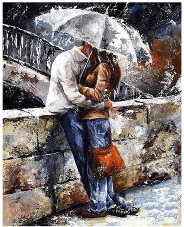 Paint by numbers - Kvinne og mann 40x50cm