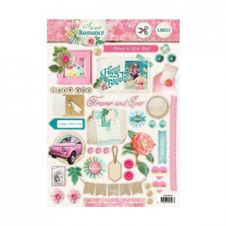 Studiolight Labels utstanset – Sweet Romance 518