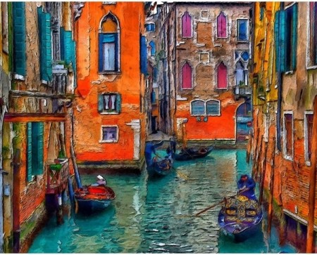 Paint By Numbers - Gate i Venezia 40x50cm