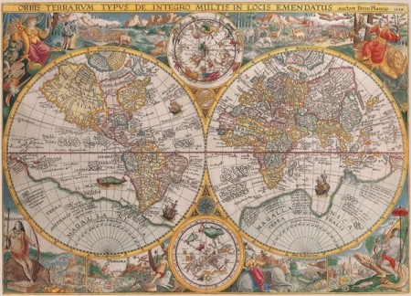 Ravensburger puslespill 1500 - World map 1594