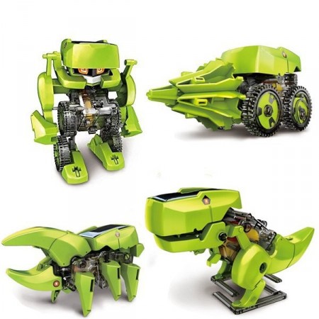 4 i 1 solcelle robot - Bygg selv sett