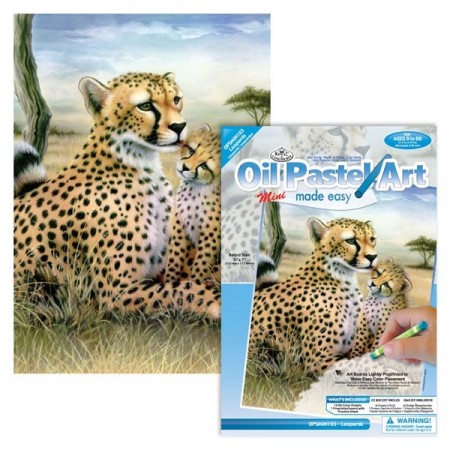 Fargelegging Oljepastell (MINI) - Leopard