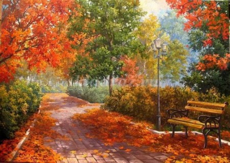 Diamond painting - Autumn 50x40 cm