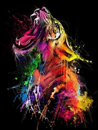 Diamond painting - Tiger 40x50 cm