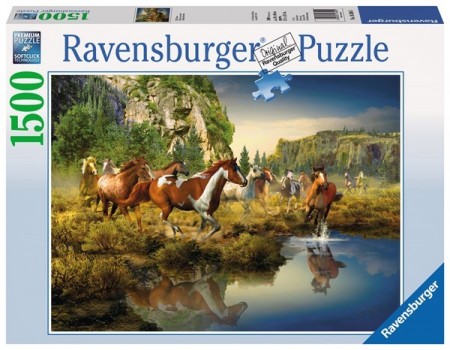 Ravensburger puslespill - Ville hester 1500