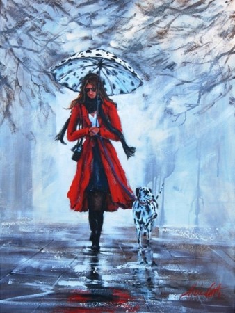 Paint by numbers - Dalmatian walk 40x50cm