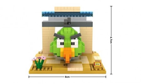 Angry Birds Byggeklosser - Green 