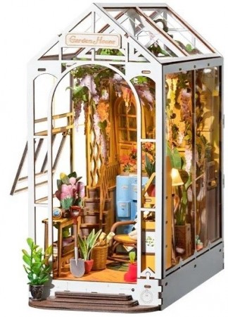 Garden House - Byggesett m/ lys - DIY Miniature Room