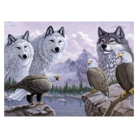 Paint By Numbers - Wolfes & Eagles