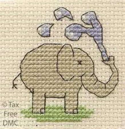 Mini korssting - Playful Elephant