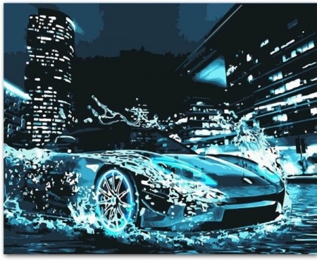 Paint By Numbers - Sports Car 40x50cm