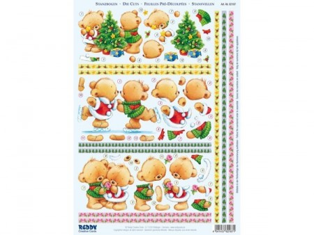 Reddy Cards 3D ark – Bamser i julestemning