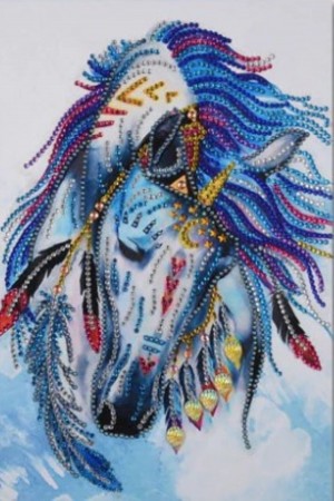 Diamond Painting - Indy hest 27x37cm